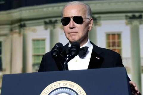 On April 29, 2023, President Joe Biden addresses attendees at the White House Correspondents' Association dinner held at the Washington Hilton in Washington, DC.